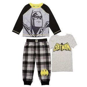 Komar Boys' Batman Character 3-Piece Pajama Set, 3T NWT